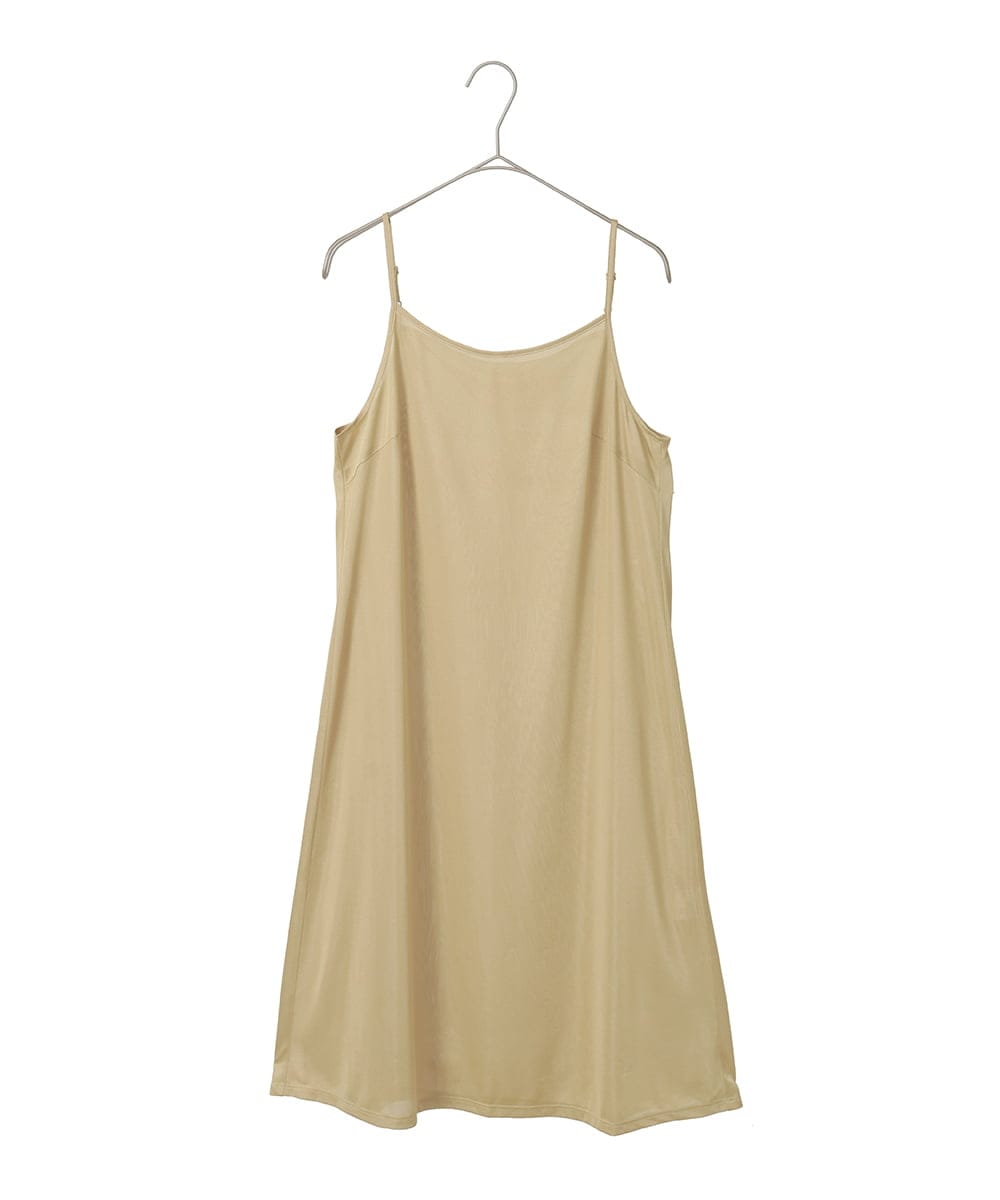 PYEGE05620 CHRISTIAN AUJARD(小さいサイズ)(メゾン ドゥ サンク) バンドカラーシャツワンピース ベージュ