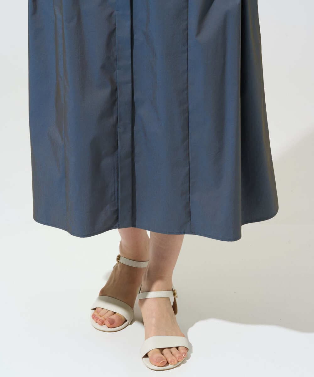 PYEGE05620 CHRISTIAN AUJARD(小さいサイズ)(メゾン ドゥ サンク) バンドカラーシャツワンピース ベージュ