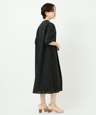PYEHB20790 CHRISTIAN AUJARD(小さいサイズ)(メゾン ドゥ サンク) アイレットリーフ刺繍ワンピース ホワイト