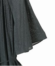 PYEJB02500 CHRISTIAN AUJARD(小さいサイズ)(メゾン ドゥ サンク) フレアスリーブワンピース ダークグリーン