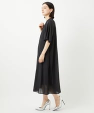 PYEJB02500 CHRISTIAN AUJARD(小さいサイズ)(メゾン ドゥ サンク) フレアスリーブワンピース ブラック