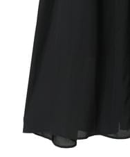 PYEJE37540 CHRISTIAN AUJARD(小さいサイズ)(メゾン ドゥ サンク) ラグランプリーツワンピース ブラック