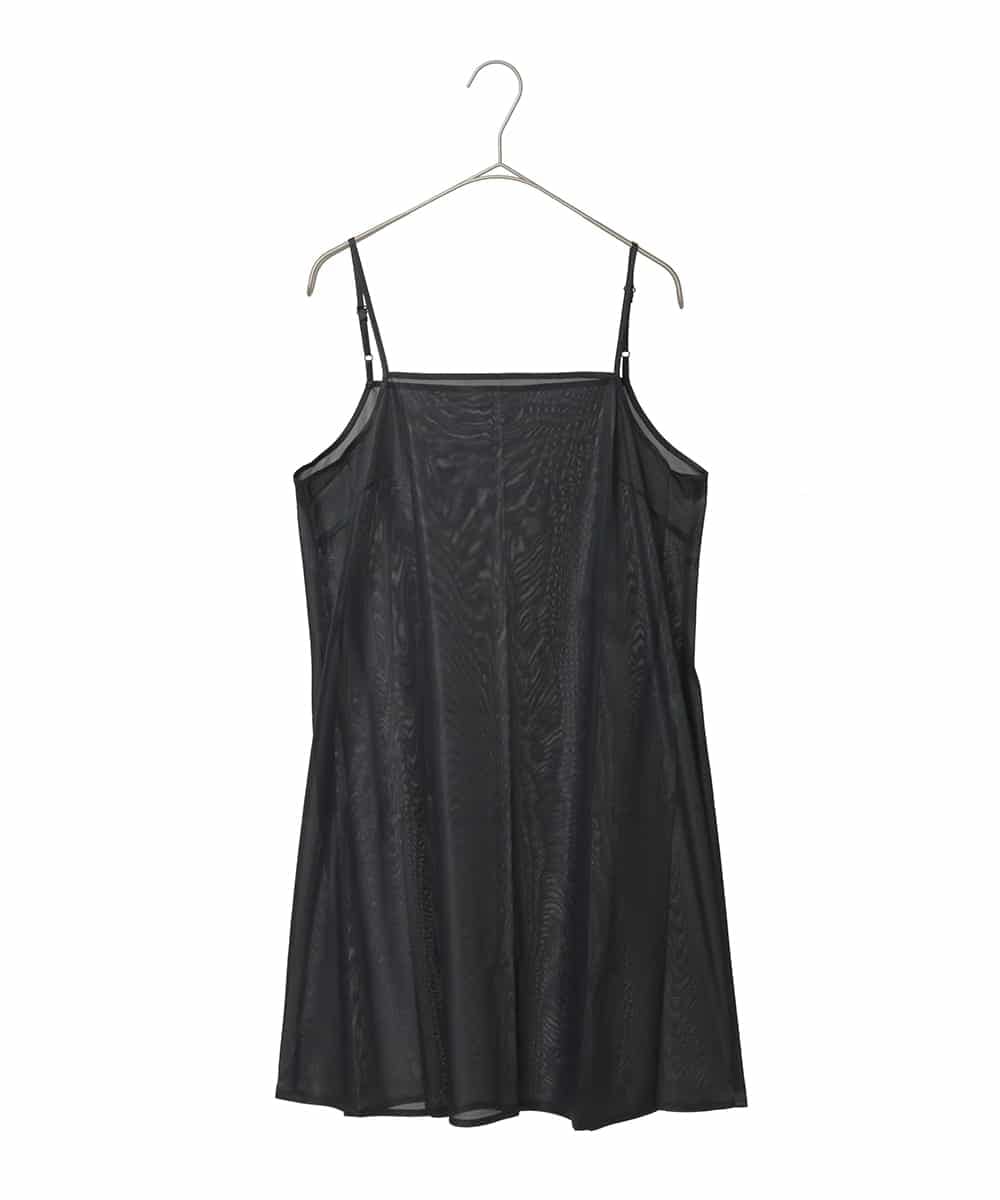PYEJE37540 CHRISTIAN AUJARD(小さいサイズ)(メゾン ドゥ サンク) ラグランプリーツワンピース ブラック