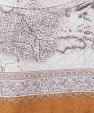 PYFAD32360 CHRISTIAN AUJARD(小さいサイズ)(メゾン ドゥ サンク) [アンサンブル対応]アートプリントドッキングニット ベージュ×オレンジ