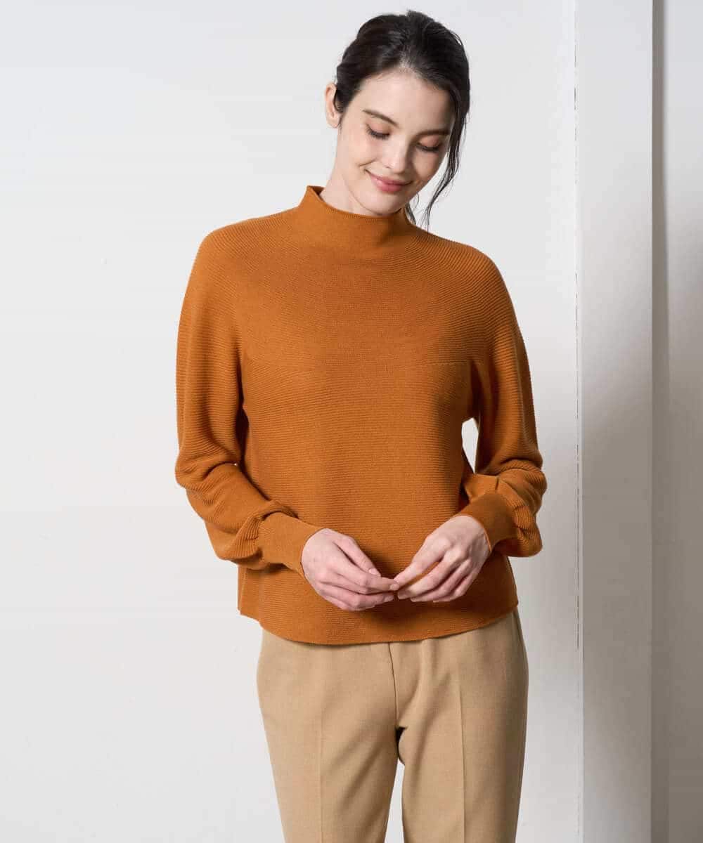 PYFAD36290 CHRISTIAN AUJARD(小さいサイズ)(メゾン ドゥ サンク) ホールガーメントニットプルオーバー オレンジ