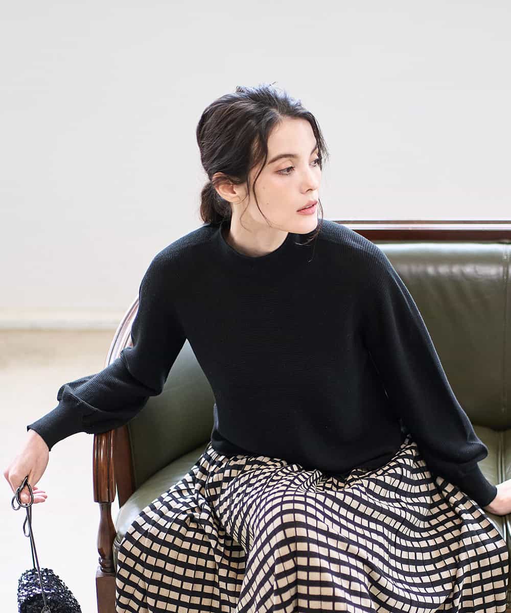 PYFAD36290 CHRISTIAN AUJARD(小さいサイズ)(メゾン ドゥ サンク) ホールガーメントニットプルオーバー オレンジ