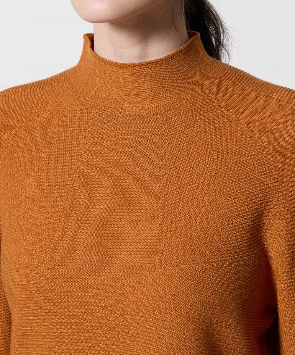 PYFAD36290 CHRISTIAN AUJARD(小さいサイズ)(メゾン ドゥ サンク) ホールガーメントニットプルオーバー オレンジ