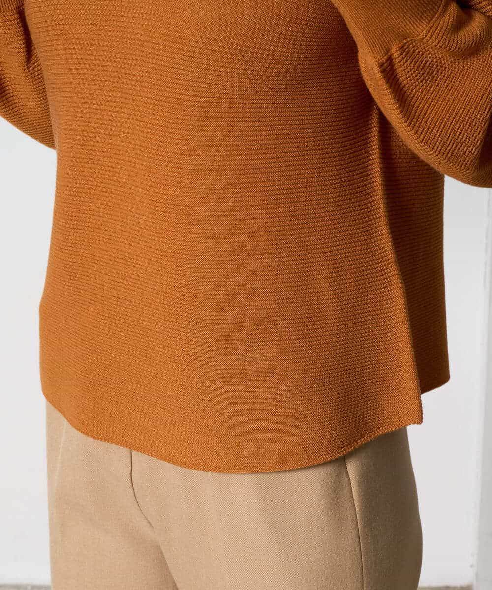 PYFAD36290 CHRISTIAN AUJARD(小さいサイズ)(メゾン ドゥ サンク) ホールガーメントニットプルオーバー オレンジ