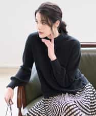 PYFAD36290 CHRISTIAN AUJARD(小さいサイズ)(メゾン ドゥ サンク) ホールガーメントニットプルオーバー ブラック