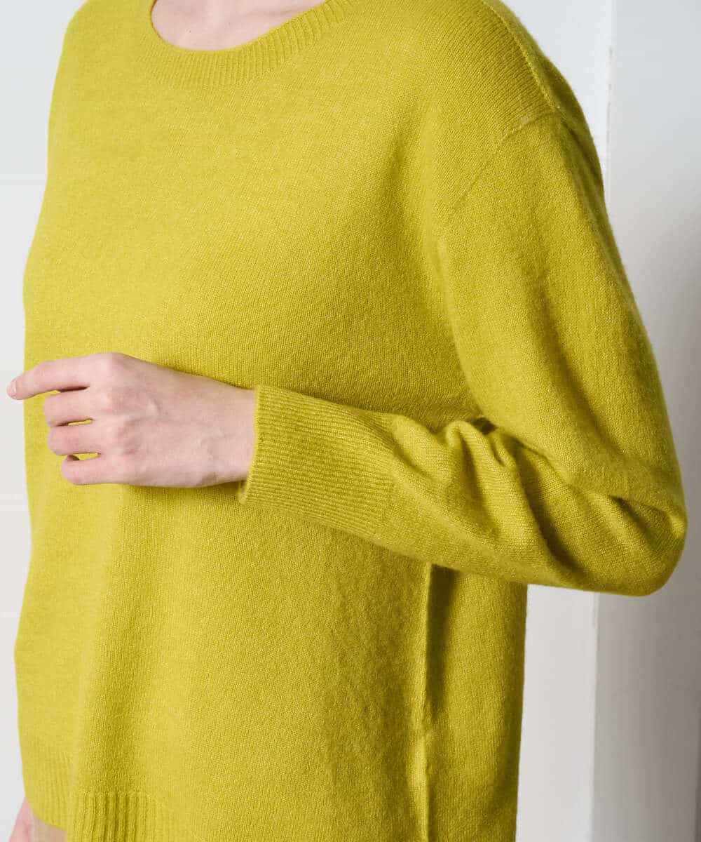 PYFAD37400 CHRISTIAN AUJARD(小さいサイズ)(メゾン ドゥ サンク) [アンサンブル対応]カシミヤシルクニット ライム