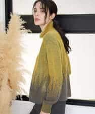 PYFAD41360 CHRISTIAN AUJARD(小さいサイズ)(メゾン ドゥ サンク) グラデーションニットプルオーバー マスタード