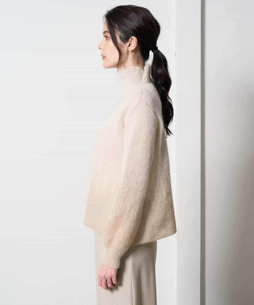 PYFAD41360 CHRISTIAN AUJARD(小さいサイズ)(メゾン ドゥ サンク) グラデーションニットプルオーバー マスタード