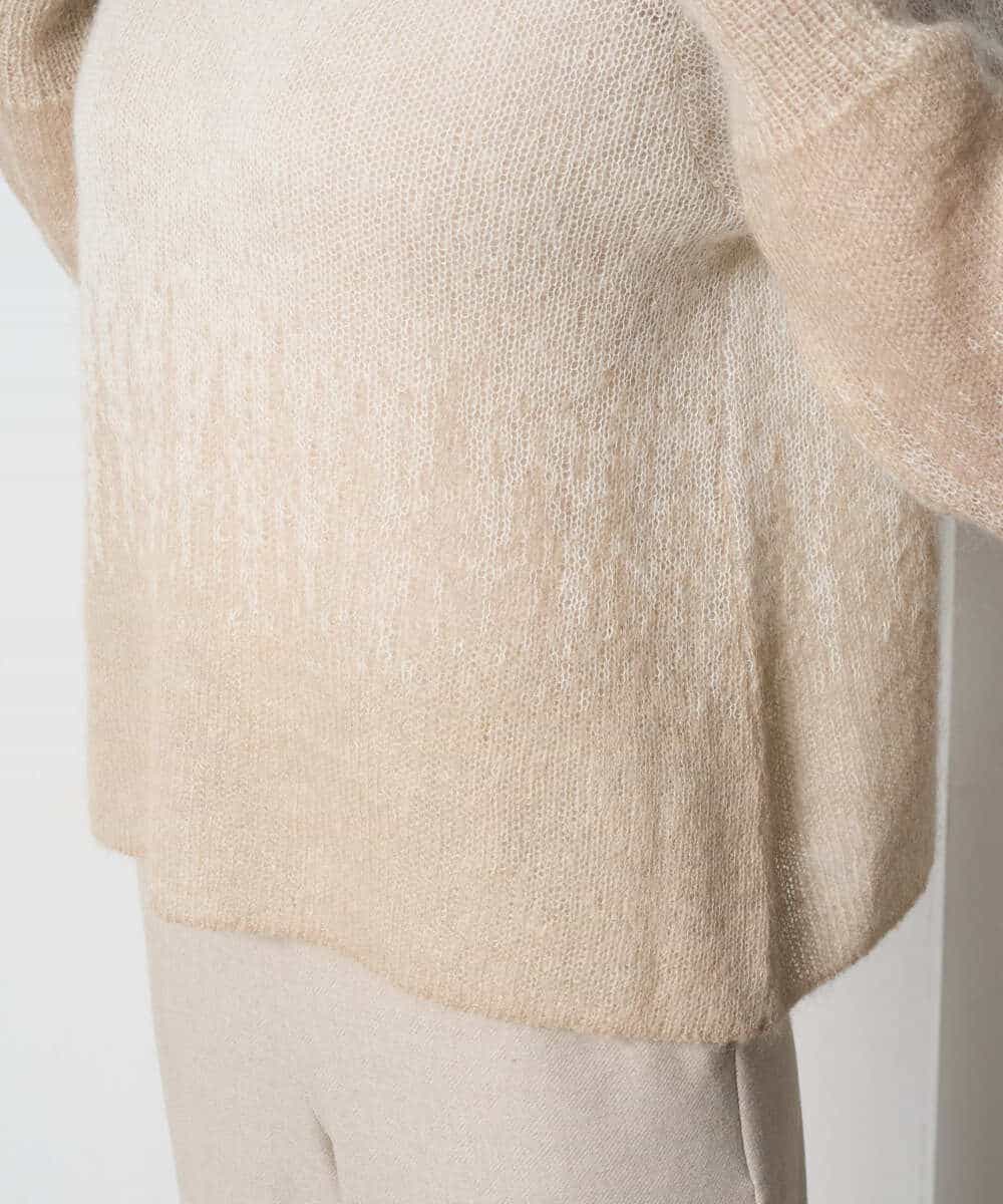 PYFAD41360 CHRISTIAN AUJARD(小さいサイズ)(メゾン ドゥ サンク) グラデーションニットプルオーバー マスタード