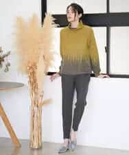 PYFAD41360 CHRISTIAN AUJARD(小さいサイズ)(メゾン ドゥ サンク) グラデーションニットプルオーバー マスタード