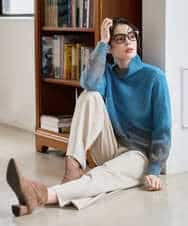 PYFAD41360 CHRISTIAN AUJARD(小さいサイズ)(メゾン ドゥ サンク) グラデーションニットプルオーバー マスタード