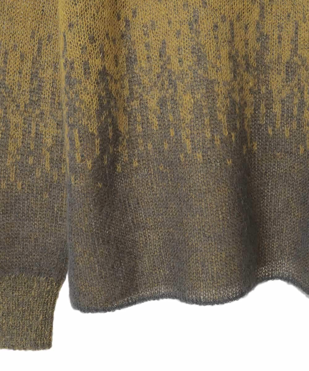 PYFAD41360 CHRISTIAN AUJARD(小さいサイズ)(メゾン ドゥ サンク) グラデーションニットプルオーバー マスタード