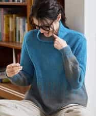 PYFAD41360 CHRISTIAN AUJARD(小さいサイズ)(メゾン ドゥ サンク) グラデーションニットプルオーバー ブルー