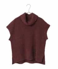 PYFAD46360 CHRISTIAN AUJARD(小さいサイズ)(メゾン ドゥ サンク) オフタートルニットベスト ブルーグリーン