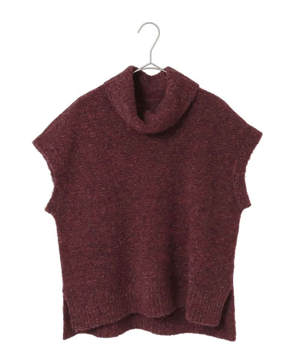 PYFAD46360 CHRISTIAN AUJARD(小さいサイズ)(メゾン ドゥ サンク) オフタートルニットベスト ブルーグリーン