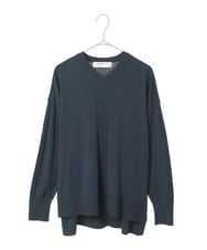 PYFAE06300 CHRISTIAN AUJARD(小さいサイズ)(メゾン ドゥ サンク) Vネックプルオーバーニット ピンク