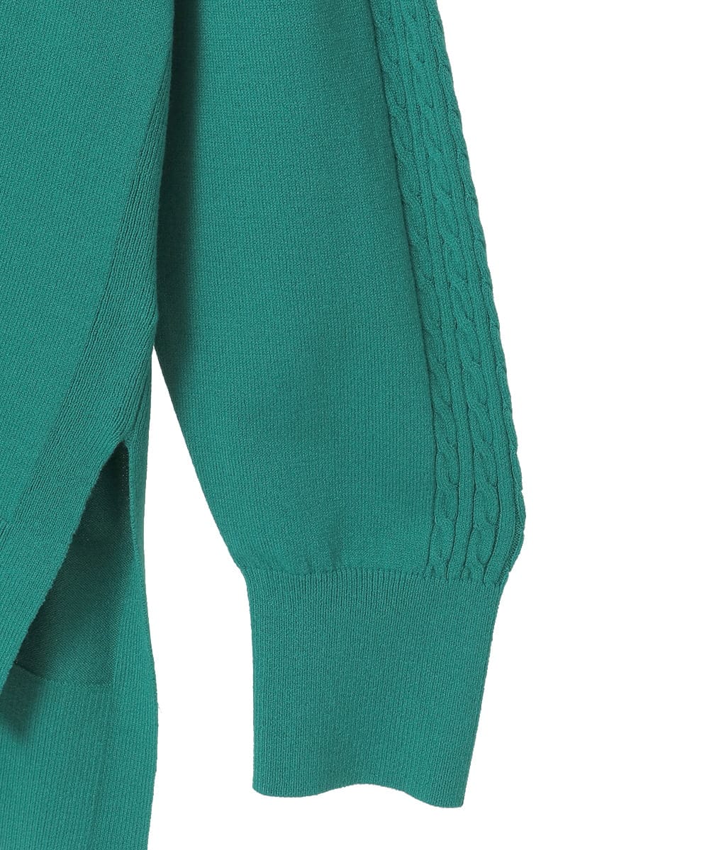 PYFAE06300 CHRISTIAN AUJARD(小さいサイズ)(メゾン ドゥ サンク) Vネックプルオーバーニット ピンク