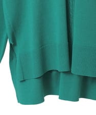 PYFAE06300 CHRISTIAN AUJARD(小さいサイズ)(メゾン ドゥ サンク) Vネックプルオーバーニット ピンク