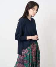 PYFAE06300 CHRISTIAN AUJARD(小さいサイズ)(メゾン ドゥ サンク) Vネックプルオーバーニット ピンク