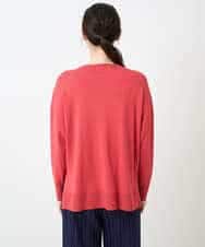 PYFAE06300 CHRISTIAN AUJARD(小さいサイズ)(メゾン ドゥ サンク) Vネックプルオーバーニット ピンク