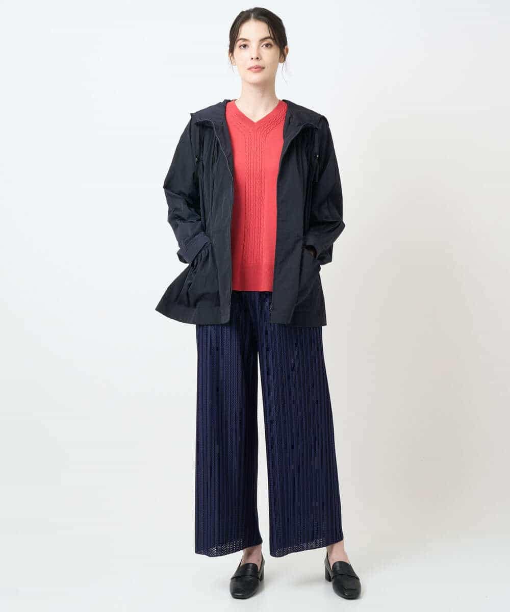 PYFAE06300 CHRISTIAN AUJARD(小さいサイズ)(メゾン ドゥ サンク) Vネックプルオーバーニット ピンク