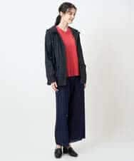 PYFAE06300 CHRISTIAN AUJARD(小さいサイズ)(メゾン ドゥ サンク) Vネックプルオーバーニット ピンク