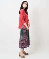 PYFAE06300 CHRISTIAN AUJARD(小さいサイズ)(メゾン ドゥ サンク) Vネックプルオーバーニット ピンク