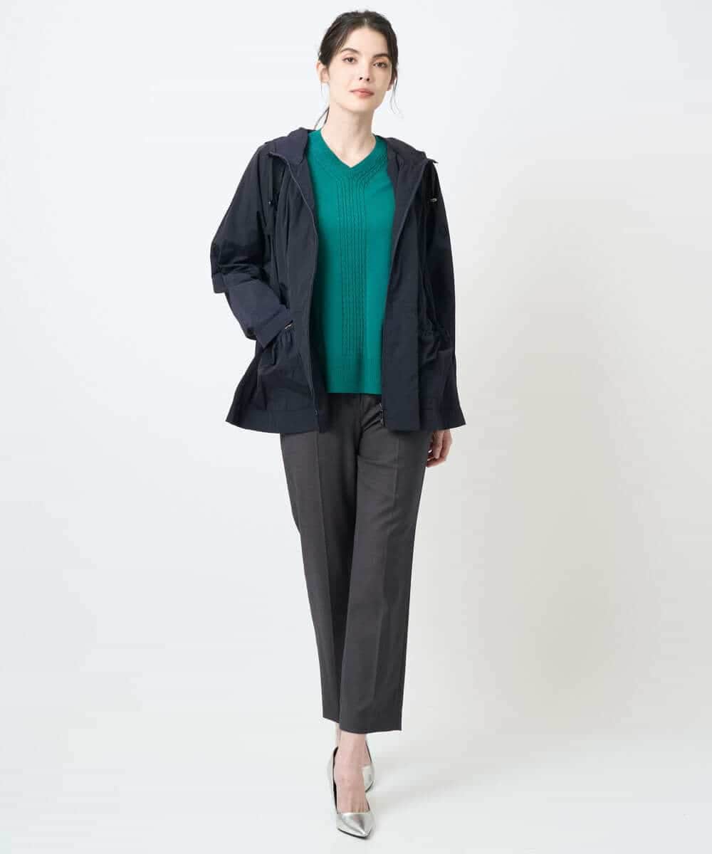 PYFAE06300 CHRISTIAN AUJARD(小さいサイズ)(メゾン ドゥ サンク) Vネックプルオーバーニット ピンク