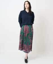 PYFAE06300 CHRISTIAN AUJARD(小さいサイズ)(メゾン ドゥ サンク) Vネックプルオーバーニット ピンク