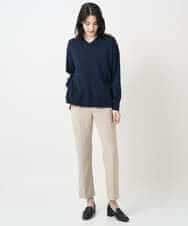 PYFAE06300 CHRISTIAN AUJARD(小さいサイズ)(メゾン ドゥ サンク) Vネックプルオーバーニット ピンク