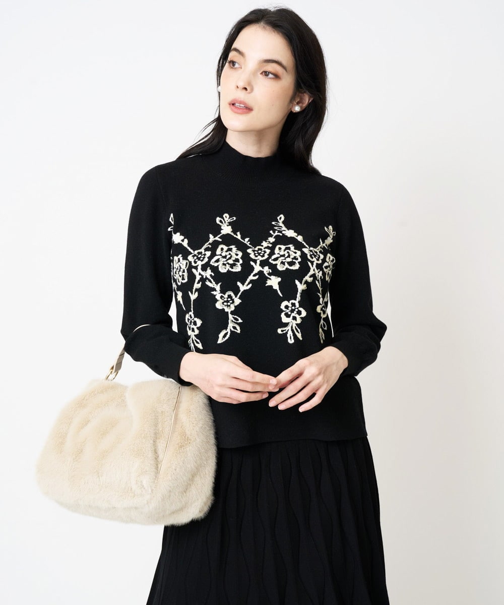 PYFCD02470 CHRISTIAN AUJARD(小さいサイズ) ジャガードニットプルオーバー