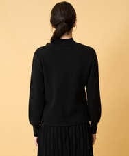 PYFCD02470 CHRISTIAN AUJARD(小さいサイズ)(メゾン ドゥ サンク) ジャガードニットプルオーバー ブラック