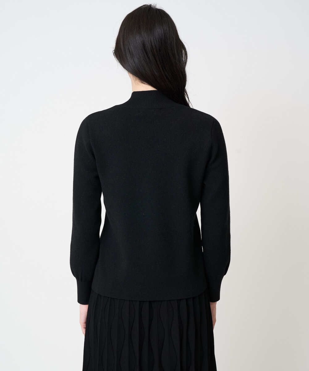 PYFCD02470 CHRISTIAN AUJARD(小さいサイズ)(メゾン ドゥ サンク) ジャガードニットプルオーバー ブラック