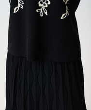 PYFCD02470 CHRISTIAN AUJARD(小さいサイズ)(メゾン ドゥ サンク) ジャガードニットプルオーバー ブラック