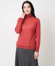 PYFCD07190 CHRISTIAN AUJARD(小さいサイズ)(メゾン ドゥ サンク) [肌触り良い･軽い]ベーシックプルオーバーニット レッド