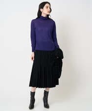 PYFCD07190 CHRISTIAN AUJARD(小さいサイズ)(メゾン ドゥ サンク) [肌触り良い･軽い]ベーシックプルオーバーニット パープル