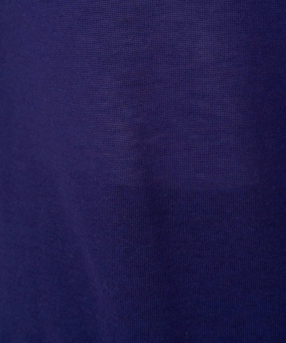 PYFCD07190 CHRISTIAN AUJARD(小さいサイズ)(メゾン ドゥ サンク) [肌触り良い･軽い]ベーシックプルオーバーニット パープル