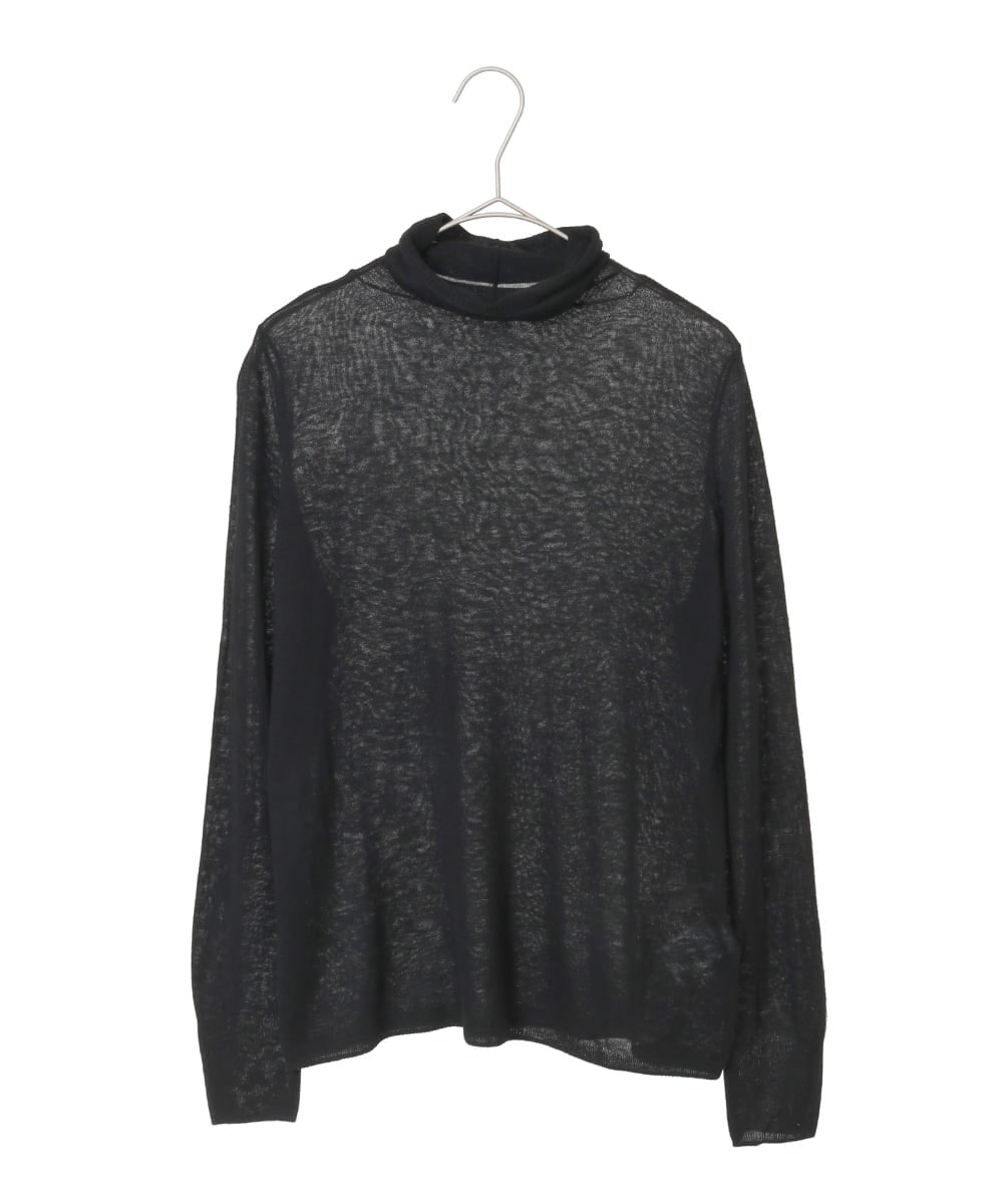 PYFCD07190 CHRISTIAN AUJARD(小さいサイズ)(メゾン ドゥ サンク) [肌触り良い･軽い]ベーシックプルオーバーニット パープル