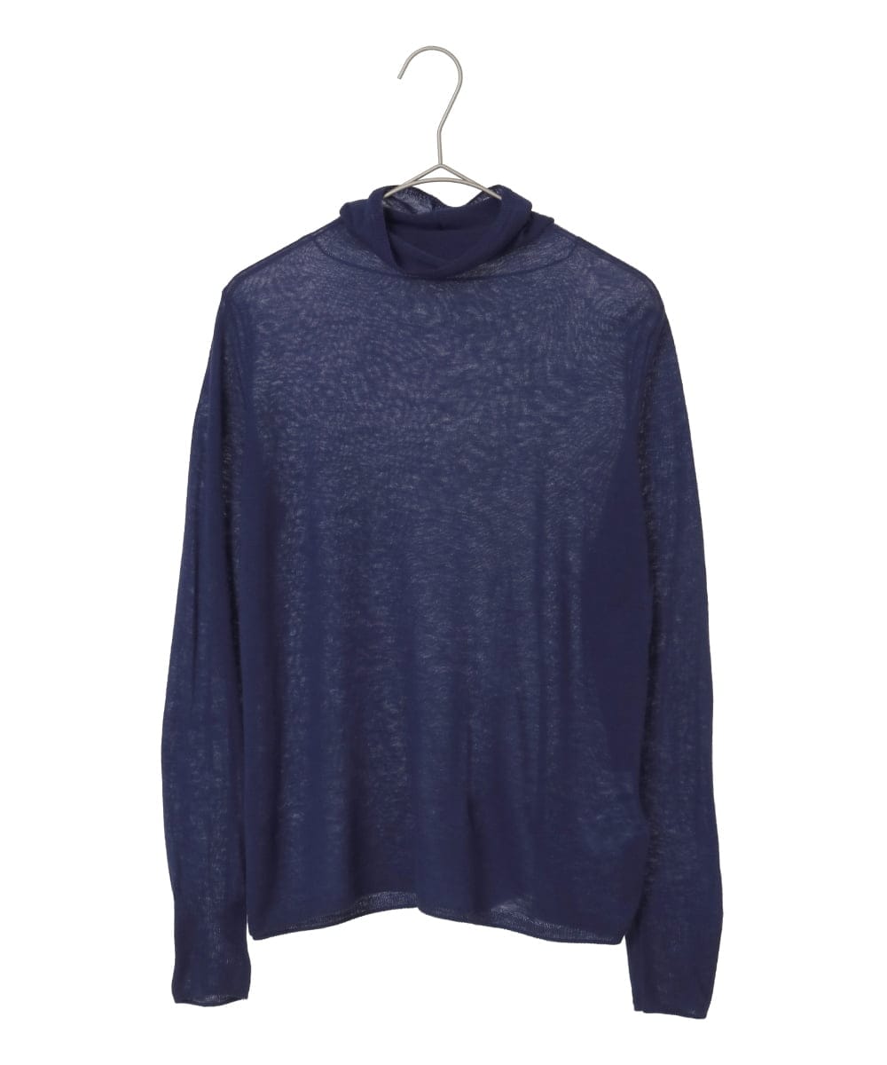 PYFCD07190 CHRISTIAN AUJARD(小さいサイズ)(メゾン ドゥ サンク) [肌触り良い･軽い]ベーシックプルオーバーニット パープル