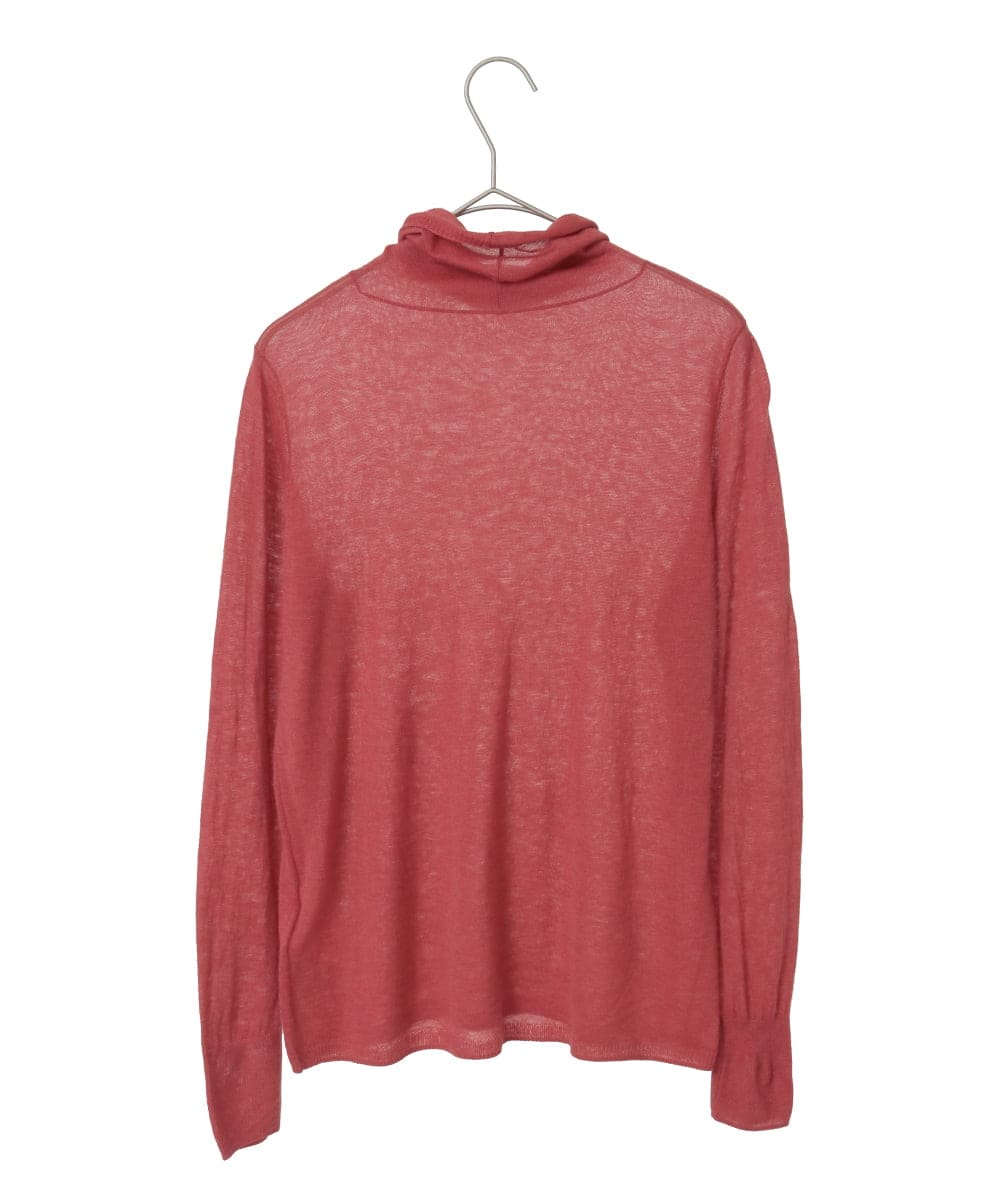 PYFCD07190 CHRISTIAN AUJARD(小さいサイズ)(メゾン ドゥ サンク) [肌触り良い･軽い]ベーシックプルオーバーニット パープル