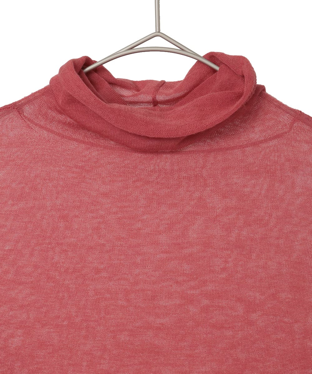 PYFCD07190 CHRISTIAN AUJARD(小さいサイズ)(メゾン ドゥ サンク) [肌触り良い･軽い]ベーシックプルオーバーニット パープル