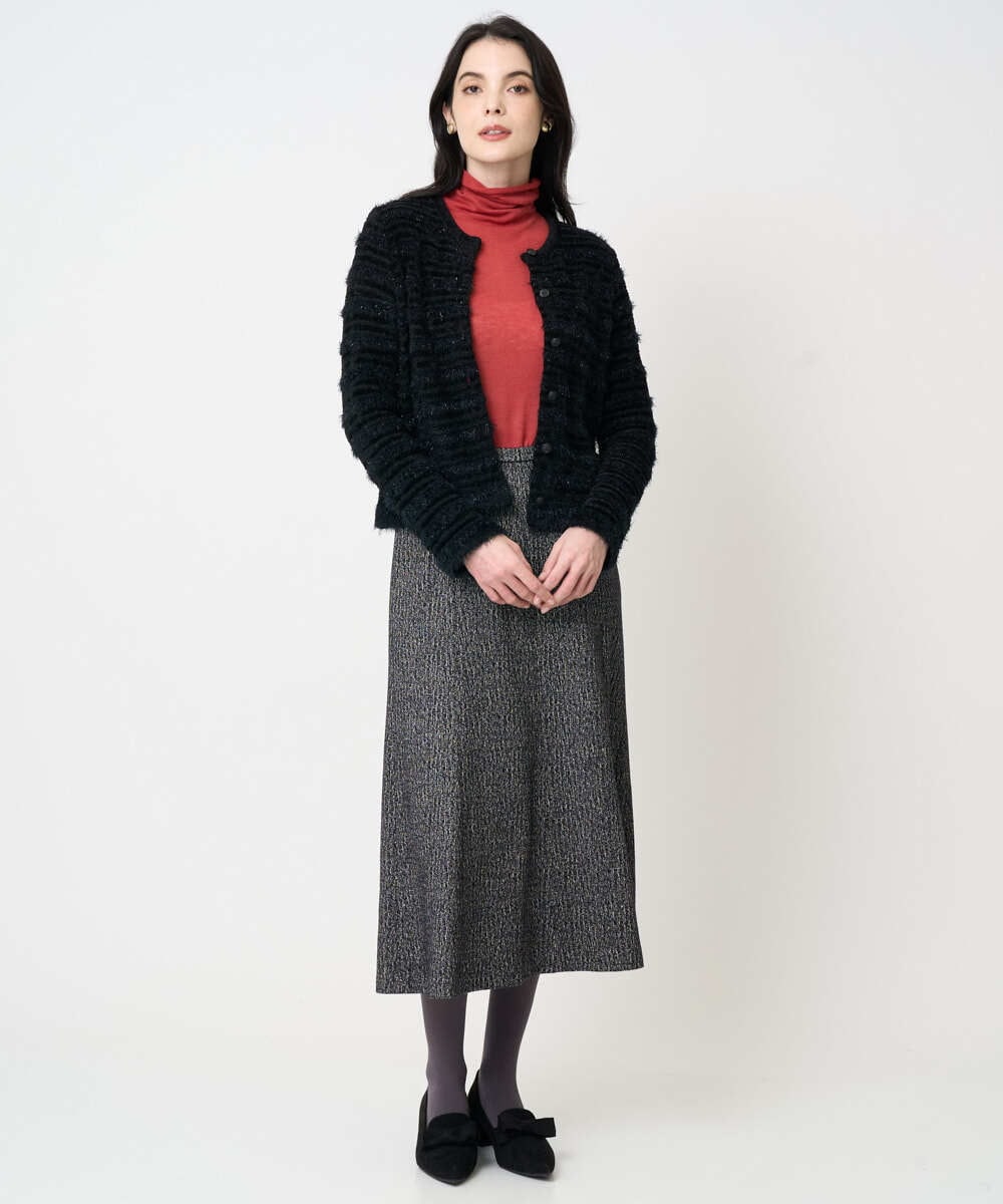 PYFCD07190 CHRISTIAN AUJARD(小さいサイズ)(メゾン ドゥ サンク) [肌触り良い･軽い]ベーシックプルオーバーニット パープル