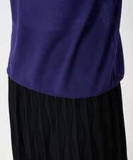 PYFCD07190 CHRISTIAN AUJARD(小さいサイズ)(メゾン ドゥ サンク) [肌触り良い･軽い]ベーシックプルオーバーニット パープル