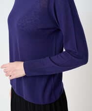 PYFCD07190 CHRISTIAN AUJARD(小さいサイズ)(メゾン ドゥ サンク) [肌触り良い･軽い]ベーシックプルオーバーニット パープル