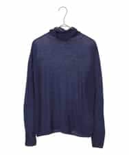 PYFCD07190 CHRISTIAN AUJARD(小さいサイズ)(メゾン ドゥ サンク) [肌触り良い･軽い]ベーシックプルオーバーニット パープル