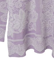 PYFCD08390 CHRISTIAN AUJARD(小さいサイズ)(メゾン ドゥ サンク) レーシージャガードニットプルオーバー ライトグレー